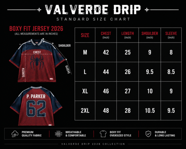 Spider-Man Boxy Fit Jersey 2026 (Pre-Order)