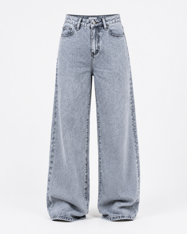 ICE Grey Denim  wash  Baggy Jeans