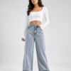 ICE Grey Denim  wash  Baggy Jeans