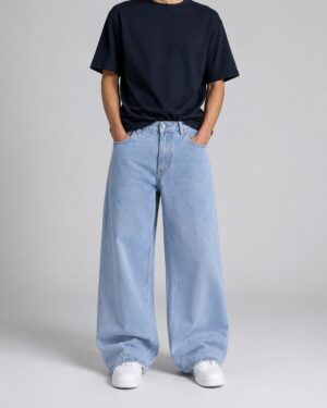 Light Blue Baggy Jeans—Men