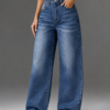 Blue Faded Baggy Jeans—Unisex
