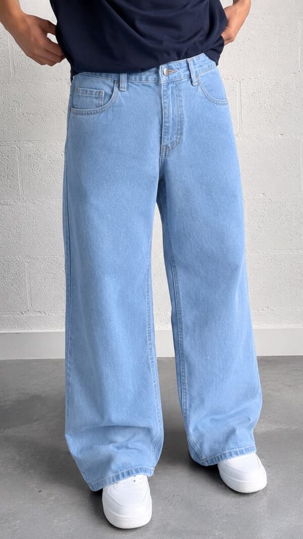 Light Blue Baggy Jeans—Men