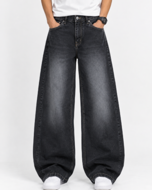 Black Faded Jeans Baggy